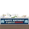Big Dot of Happiness Boy 16th Birthday - Happy Birthday Sweet Sixteen Decorations Party Banner - 3 of 4