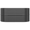vidaXL Garden Raised Bed Powder-coated Steel 59.8"x31.5"x26.8" Anthracite - 3 of 4