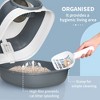Gsluuk PawHut Cat Litter Box with Lid, Covered Litter Box w/ High Sides, Air Freshener - 3 of 4