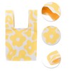 Unique Bargains Reusable Mesh Net Grocery Tote Bags Flowers Yellow White 1 Pc - 2 of 4