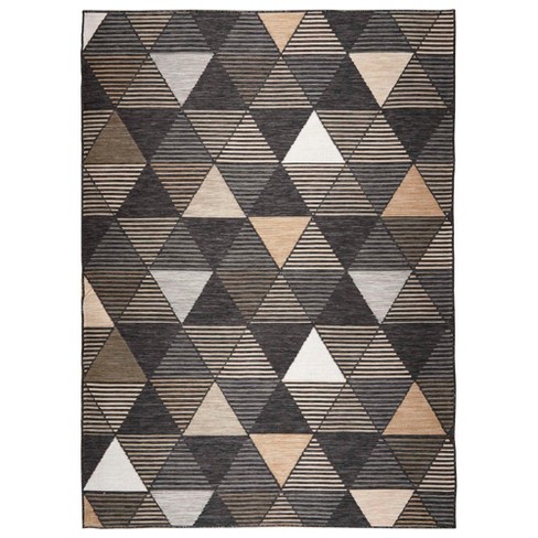 Obeetee Plaza Triangles Woven Indoor/outdoor Area Rug : Target