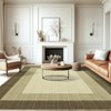 Washable Modern Bordered Rug Non Slip Low Pile Rug Soft Throw Floor Cover Abstract Foldable Indoor Carpet for Living Room Bedroom Playroom Nursery - 2 of 4