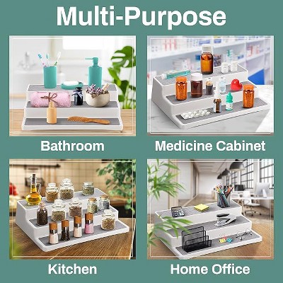 Home Intuition 3 Tier 14 inch Non-Skid Spice Rack Kitchen Pantry Organizer — фото 5