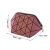 Unique Bargains Women's Geometric Shell Makeup Bag 1 Pc - 2 of 3
