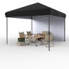 Folding Tent 210D Oxford Cloth, Silver-Coated Fabric, Portable Pop Up Canopy, Mesh Windows, Ventilated with Zipper and Velcro Design - 3 of 4