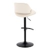 LumiSource Set of 2 Fabrico Adjustable Barstools PU - 4 of 4