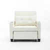 NicBex Modern Pull Out Sofa Bed Convertible Single Sofa Chair with Adjustable Back and USB Port for Living Room - 3 of 4
