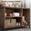 Hall Tree with Bench and Shoe Storage, 36.41" Entryway Bench with Coat Rack Freestanding, Industrial Freestanding Coat Rack with Shoe Storage - 4 of 4