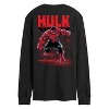 Men's - Marvel - Captain America Red Hulk Oversized Long Sleeve Graphic T-Shirt - 2 of 4