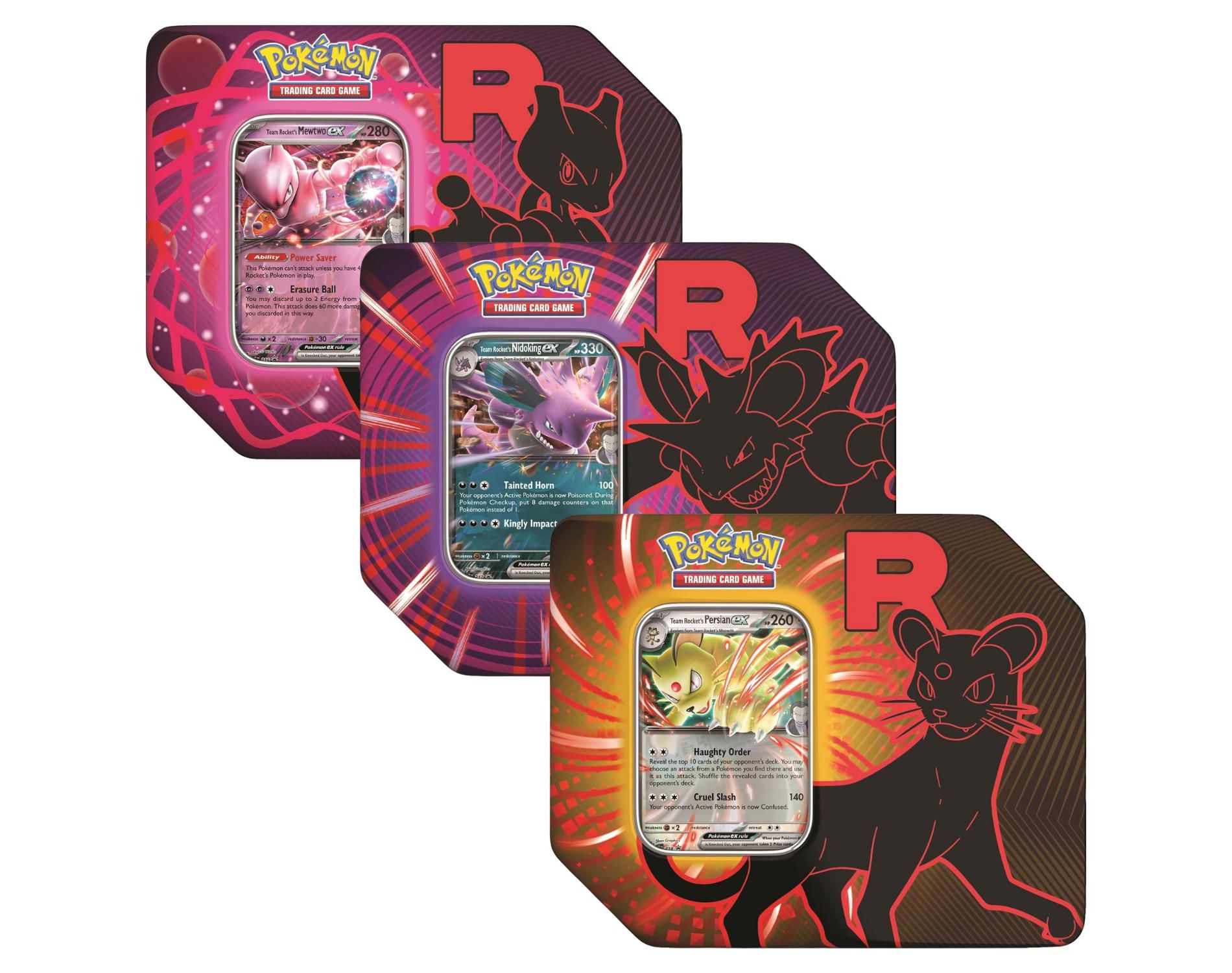 Pokemon TCG Team Rocket Tins | One of each