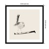 Kate and Laurel Sketched Bird On Branch by Danushka Abeygoda Framed Wall Art Print, 25 x 25, Svelte Noir Black - 2 of 4