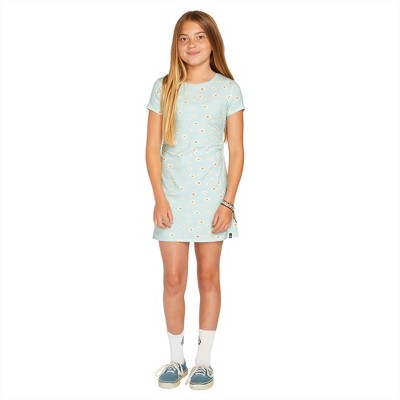 Photo 1 of SIZE 7 Volcom Girls Cryptogram Short Sleeve Dress