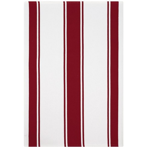 Mu Kitchen Set Of 8 Classic Stripe Cotton Kitchen Dishtowel With Hanging  Loop, 20 X 30 Inch, Ink Blue : Target