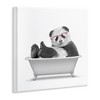 Stupell Industries Quirky Panda Bathtub Pink Glasses Minimal Design Wall Plaque Art - 3 of 4