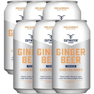 Cutwater Non-Alcoholic Ginger Beer - 12oz Cans - 110 Calories Fat-Free - Soda Mixer for Moscow Mule, Dark n Stormy - 1 of 4