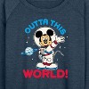 Women's - Disney - Outta This World Lightweight French Terry Wide Neck Long Sleeve Shirt - 2 of 4