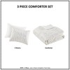 3 Pcs Comforter Set, Modern Bedding Set, Microfiber Bed Comforter - 4 of 4