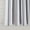 Farmhouse Stripe Yarn Dyed Eco-Friendly Recycled Cotton Window Curtain Panels Navy 42X63 Set - 4 of 4