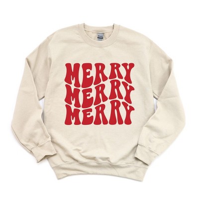 Simply Sage Market Women's Graphic Sweatshirt Merry Stacked