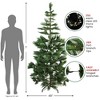 Northlight 7' Prelit Artificial Christmas Tree Long Needle Pine - Warm Clear Micro Rice LED Lights - 4 of 4