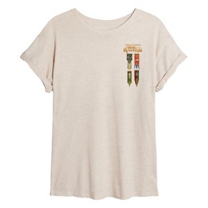 Women's - Lord of the Rings - War of the Rihirrim Banners Oversized Graphic T-Shirt - 1 of 4