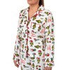 Seven Times Six Dr. Seuss The Grinch Pajamas Women's Velveteen Notch Collar Sleep Set - 3 of 4
