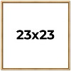PosterPalooza | Square Classic Modern Gold Picture Frame - UV Acrylic, Foam Board Backing, Hanging Hardware - 2 of 4