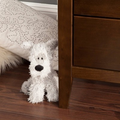 Espresso Pine Wood Double Nursery Dresser with 6 Drawers