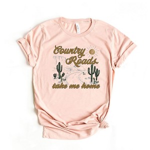 Simply Sage Market Women's Country Roads Desert Short Sleeve Tee - 1 of 2