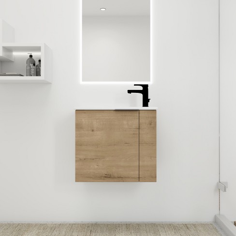 24 Bathroom Vanity With Top Sink And 2 Soft Close Doors - Modernluxe :  Target