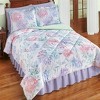 Collections Etc 3-Piece Pastel Watercolor Floral Comforter Set - image 2 of 4