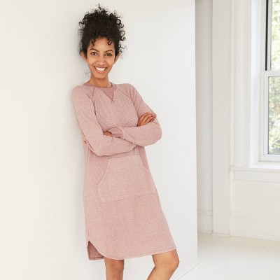 pink long sleeve nightgown