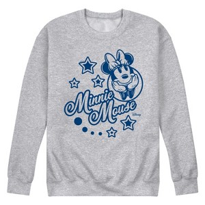 Men's - Disney - Minnie Mouse Stars Graphic Fleece Sweatshirt - 1 of 4