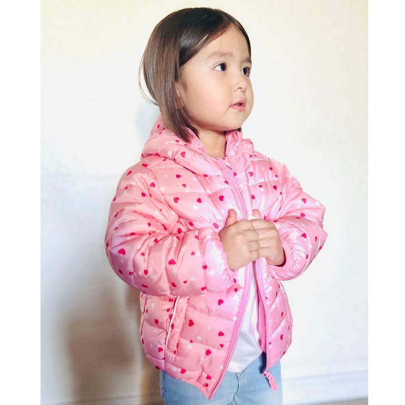 Rokka&Rolla Toddler Little Girls' Light Puffer Jacket Winter Coat, 6 of 12