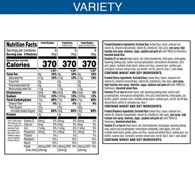 Pop-Tarts Frosted Fruit Strawberry, Cherry and Blueberry Toaster Pastries Variety Pack - 60.9oz/36ct