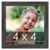 PosterPalooza | Square Shabby Chic Black Picture Frame - UV Acrylic, Foam Board Backing, Hanging Hardware - 2 of 4