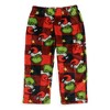 Seven Times Six Dr. Seuss The Grinch Toddlers' Here for the Presents Pajamas Plaid Sleepwear - 4 of 4