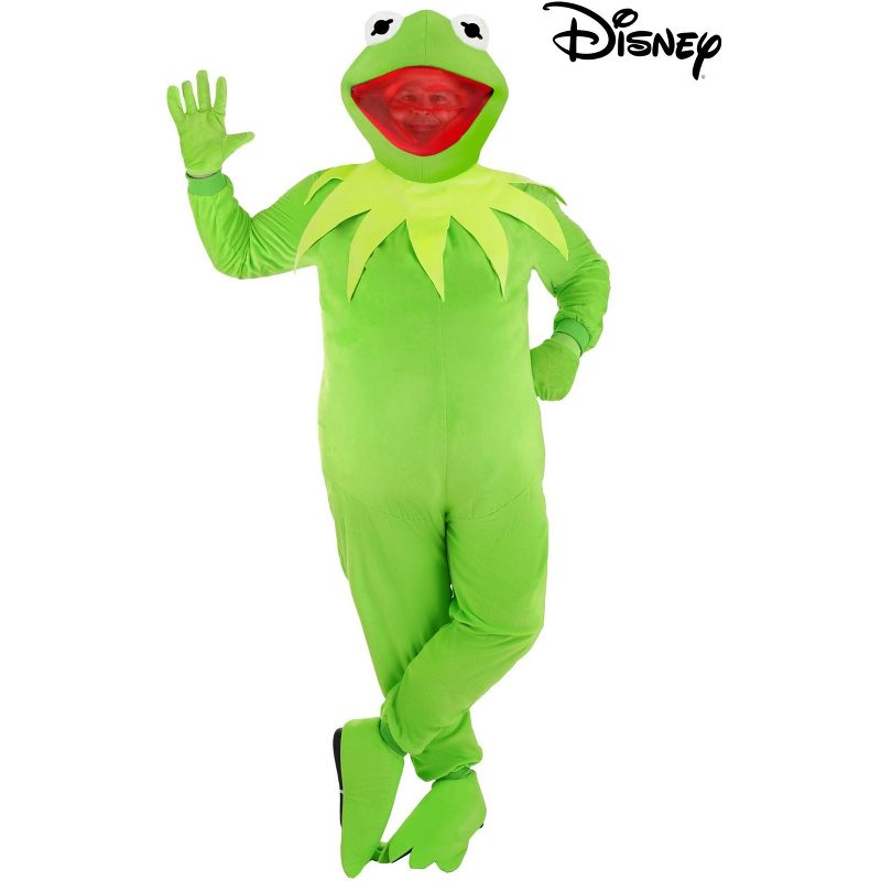 HalloweenCostumes.com Men's Plus Size Disney Kermit Costume, 3 of 6
