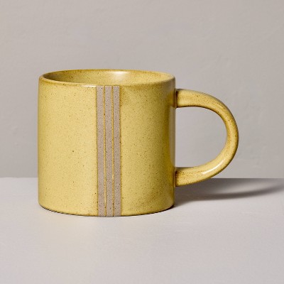 15oz Triple Stripe Stoneware Mug -  Hearth & Hand™ with Magnolia