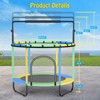 60'' Trampoline for Kids with Basketball Hoop & Safety Net, Swing, Rings, Gymnastic Bar, Indoor/Outdoor Toddler Trampoline, Birthday Gifts - 2 of 4
