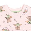 Star Wars The Mandalorian Baby Yoda Sweatshirt Pink  - 2 of 4