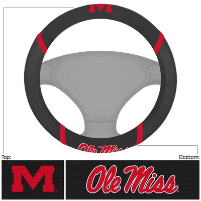 NCAA University of Ole Miss Rebels Embroidered Steering Wheel Cover