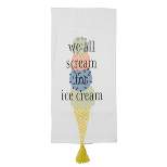"We All Scream for Ice Cream" Multi Cotton Tea Towel - Foreside Home & Garden