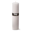 tagltd Chapel 2X8 White Pillar Paraffin Wax Candle Unscented Drip-Free Long Burning 52 Hours For Home Decor Wedding Parties Set of 4 - 2 of 4