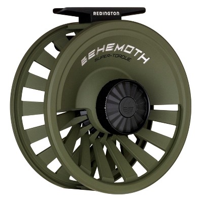 Redington 5-5506R78R Behemoth 7/8 Spool Heavy-Duty Adjustable Drag Carbon Fiber Fly Fishing Reel, O.D. Green