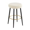 CAVINAS 24"Counter Height Bar Stools with Faux Leather Upholstery,Set of 2,Modern Counter Stools,Chic Barstools for Kitchen&Dining Room - 2 of 4