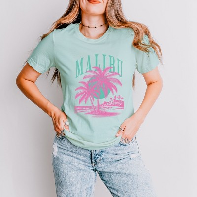 Simply Sage Market Retro Malibu Palm Tree Short Sleeve Tee