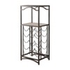 Kings Brand Furniture Biola 15 Bottle Capacity Metal Wine Rack Storage Organizer, Brushed Copper - 3 of 4