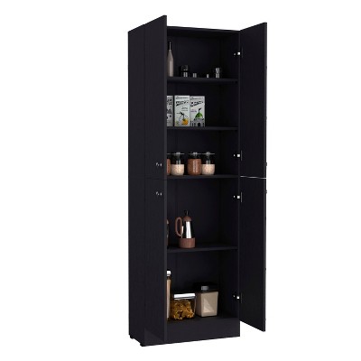 NicBex 71.1 Inch Kitchen Pantry Storage Cabinet with 4 Doors and 5 Adjustable Shelves for Dining Room,Bathroom,Kitchen
