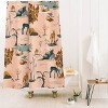 Deny Designs The Whiskey Ginger Cute Playful Animal Pattern Shower Curtain - 2 of 3